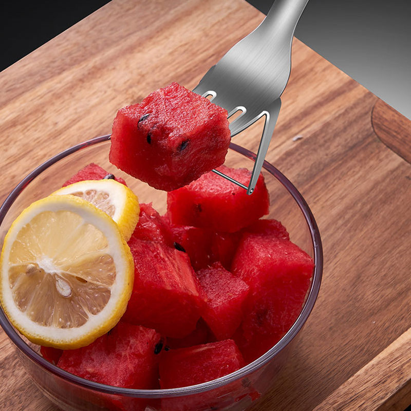 2-in-1 Stainless Steel Watermelon Slicer Fork by HitMyNeed