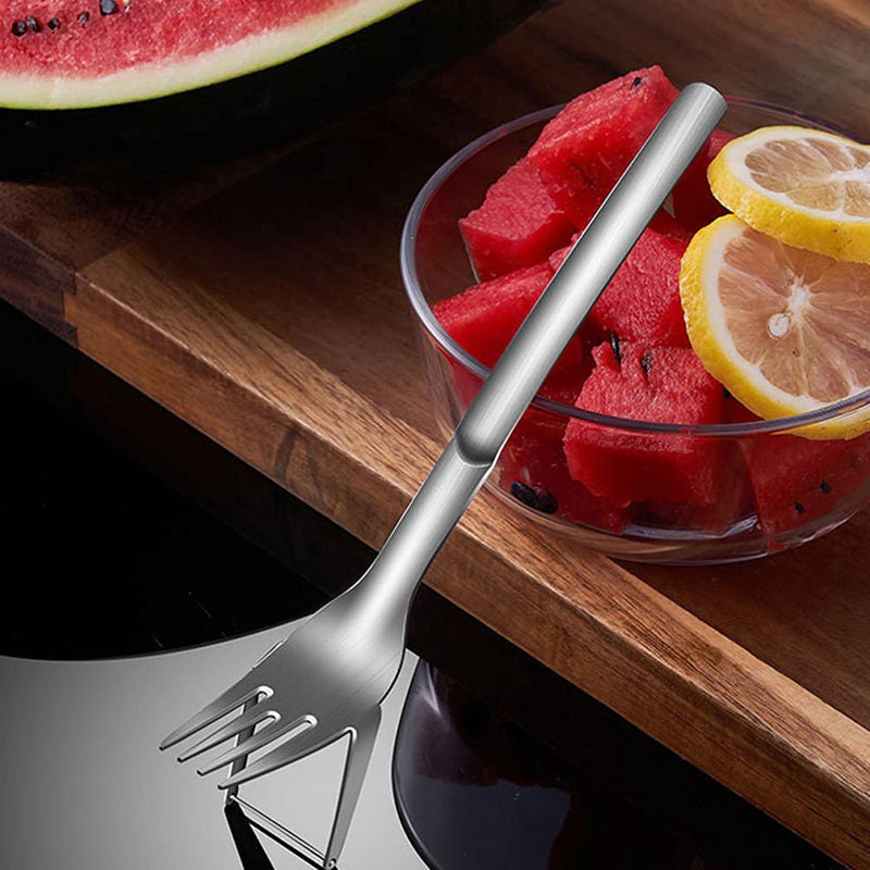 2-in-1 Stainless Steel Watermelon Slicer Fork by HitMyNeed