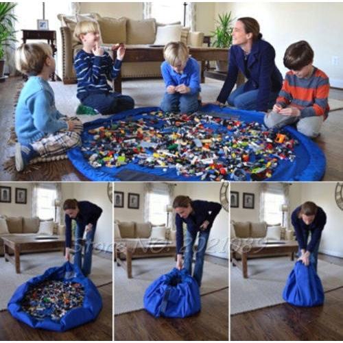 2-in-1 Toy Storage Bag and Playmat by HitMyNeed