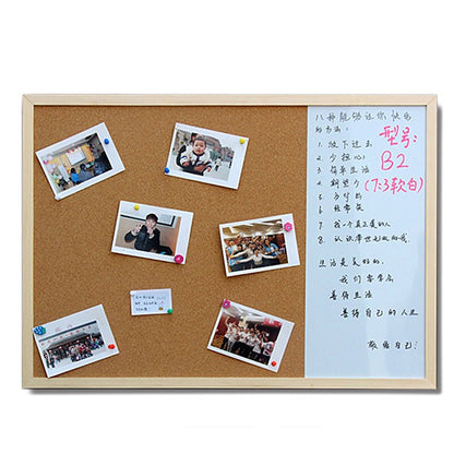 2-in-1 Whiteboard and Corkboard Desk & Wall Set by HitMyNeed