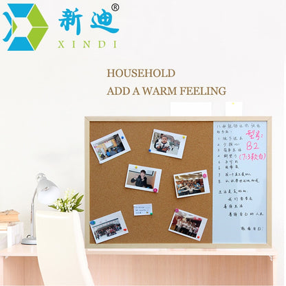 2-in-1 Whiteboard and Corkboard Desk & Wall Set by HitMyNeed