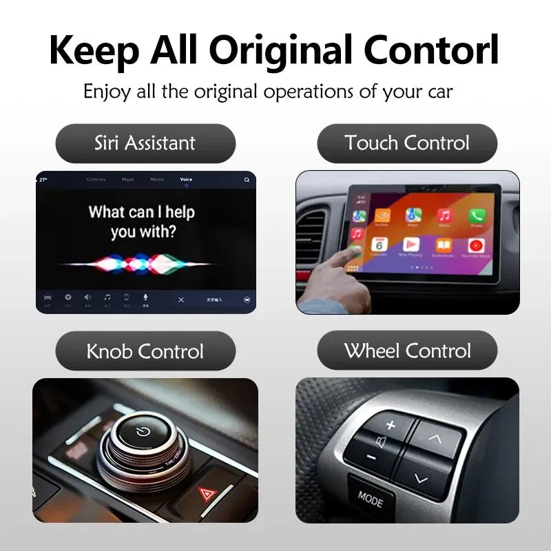 2-in-1 Wireless CarPlay & Android Auto Adapter by HitMyNeed