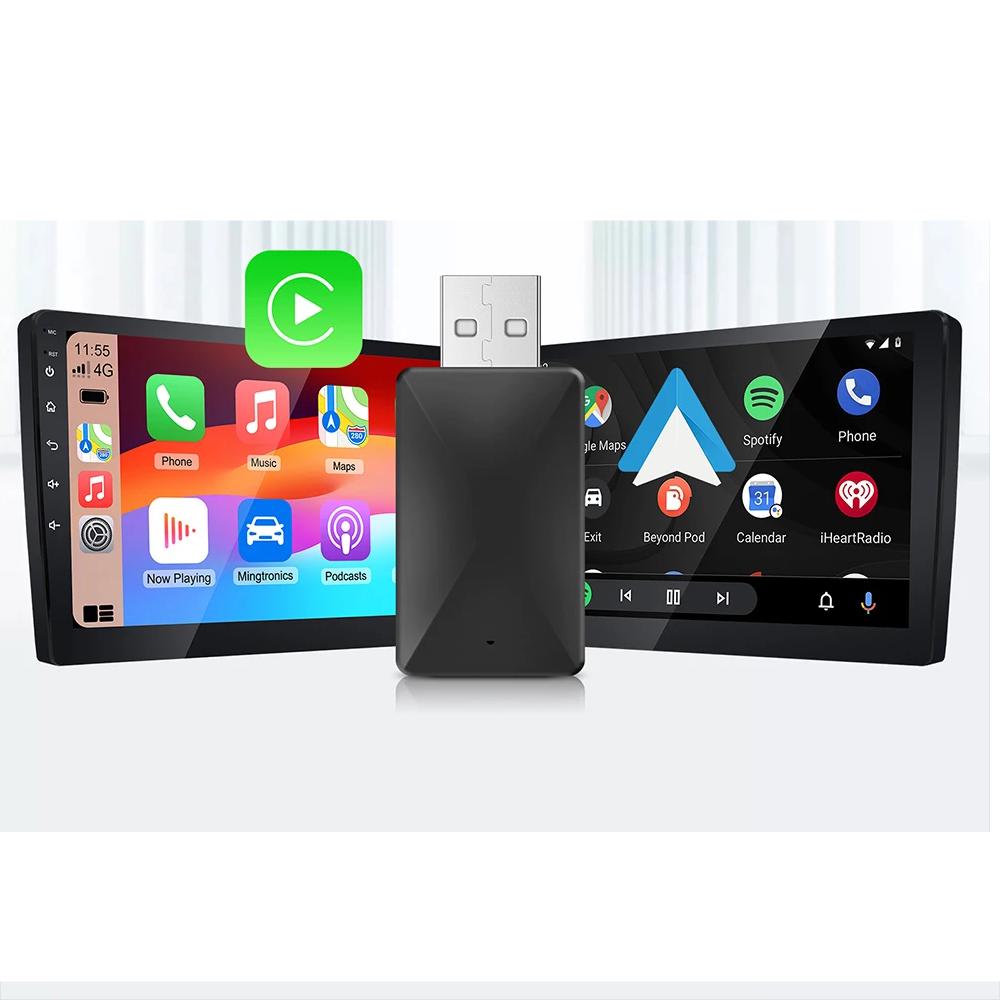 2-in-1 Wireless CarPlay & Android Auto AI Box Adapter by HitMyNeed