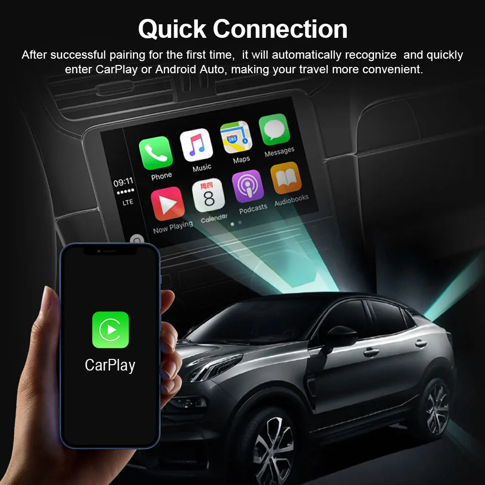 2-in-1 Wireless CarPlay & Android Auto Mini Box by HitMyNeed