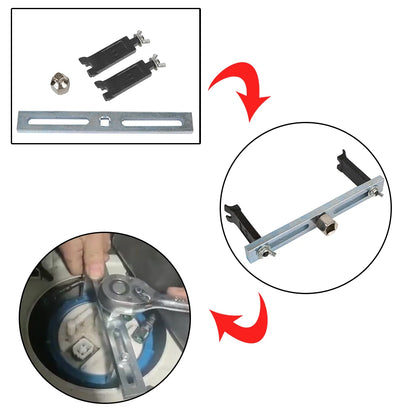 2-Jaw Fuel Tank Cover Wrench Set for Cars & Motorcycles by HitMyNeed