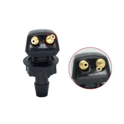 2-Pack Dual-Hole Windshield Washer Spray Nozzles by HitMyNeed