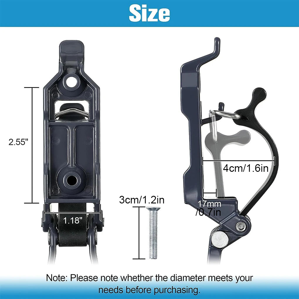 2-Pack Shovel & Axe Mount Brackets for Roof Racks by HitMyNeed
