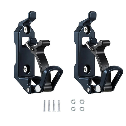 2-Pack Shovel & Axe Mount Brackets for Roof Racks black by HitMyNeed
