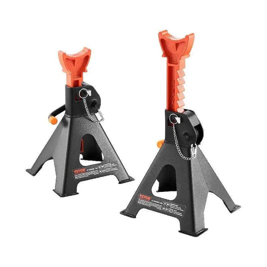 2 pcs Jack Stands 3T or 6T Double Locking Adjustable 3t by HitMyNeed