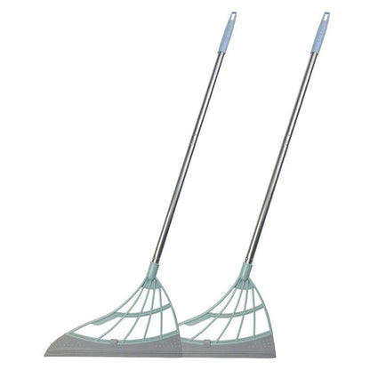 2-Piece Silicone Broom & Window Squeegee Cleaning Set by HitMyNeed