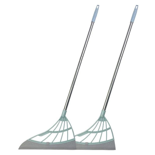 2-Piece Silicone Broom & Window Squeegee Cleaning Set by HitMyNeed