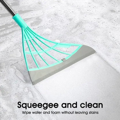 2-Piece Silicone Broom & Window Squeegee Cleaning Set by HitMyNeed
