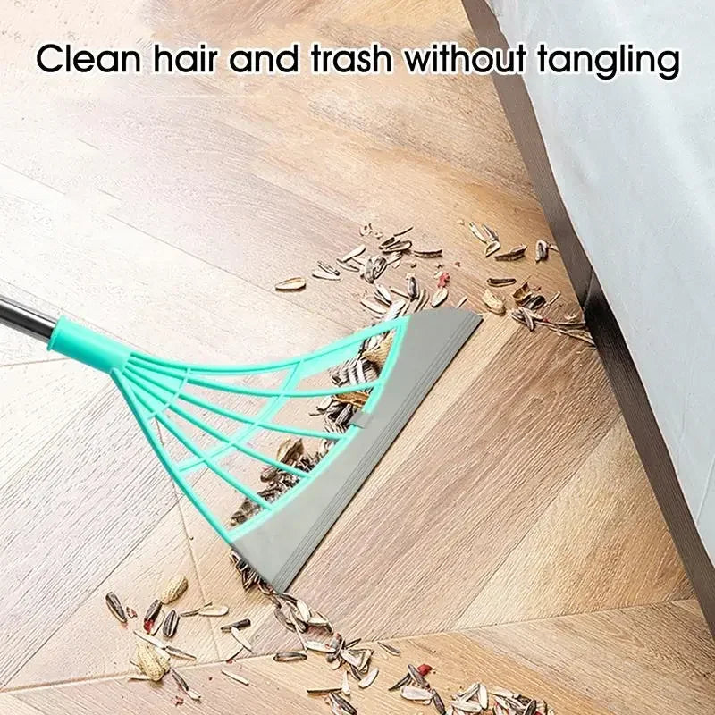 2-Piece Silicone Broom & Window Squeegee Cleaning Set by HitMyNeed