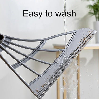 2-Piece Silicone Broom & Window Squeegee Cleaning Set by HitMyNeed