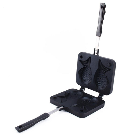 2-Slot Non-Stick Taiyaki Pan Cast Aluminum Griller by HitMyNeed