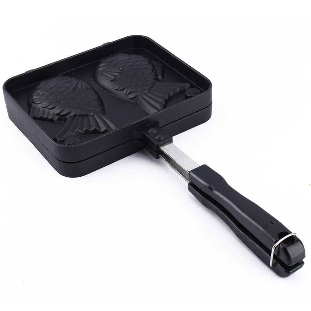 2-Slot Non-Stick Taiyaki Pan Cast Aluminum Griller by HitMyNeed