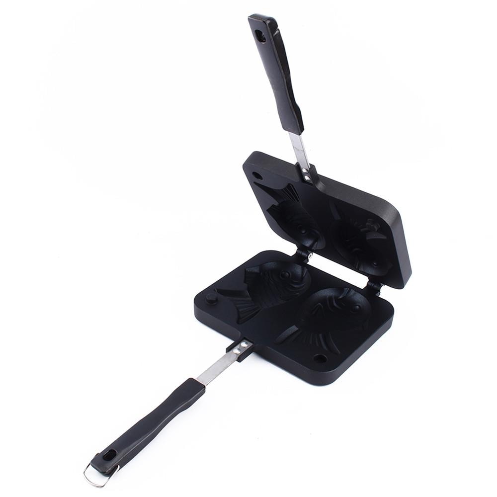 2-Slot Non-Stick Taiyaki Pan Cast Aluminum Griller by HitMyNeed