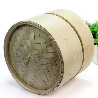 2 Tier Bamboo Steamer Basket 20cm by HitMyNeed