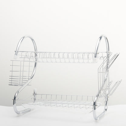 2-Tier Dish Drying Rack Organizer with Utensil Holder by HitMyNeed
