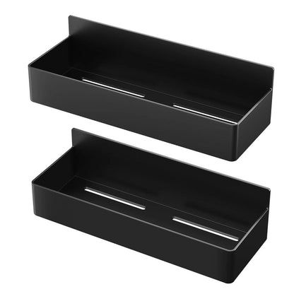 2-Tier Magnetic Kitchen Spice Rack for Fridge & Microwave 2pcs-black by HitMyNeed