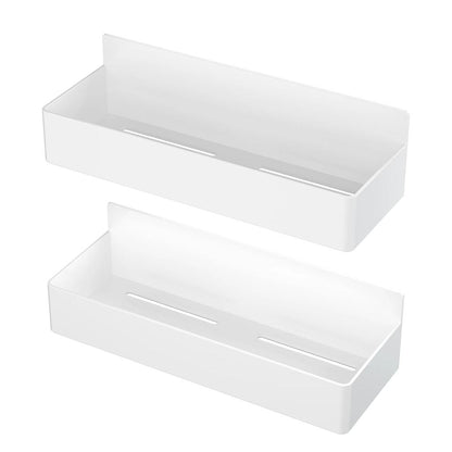 2-Tier Magnetic Kitchen Spice Rack for Fridge & Microwave 2pcs-white by HitMyNeed