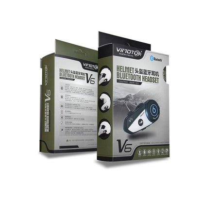 2-Way Bluetooth Motorcycle Helmet Intercom Headset by HitMyNeed