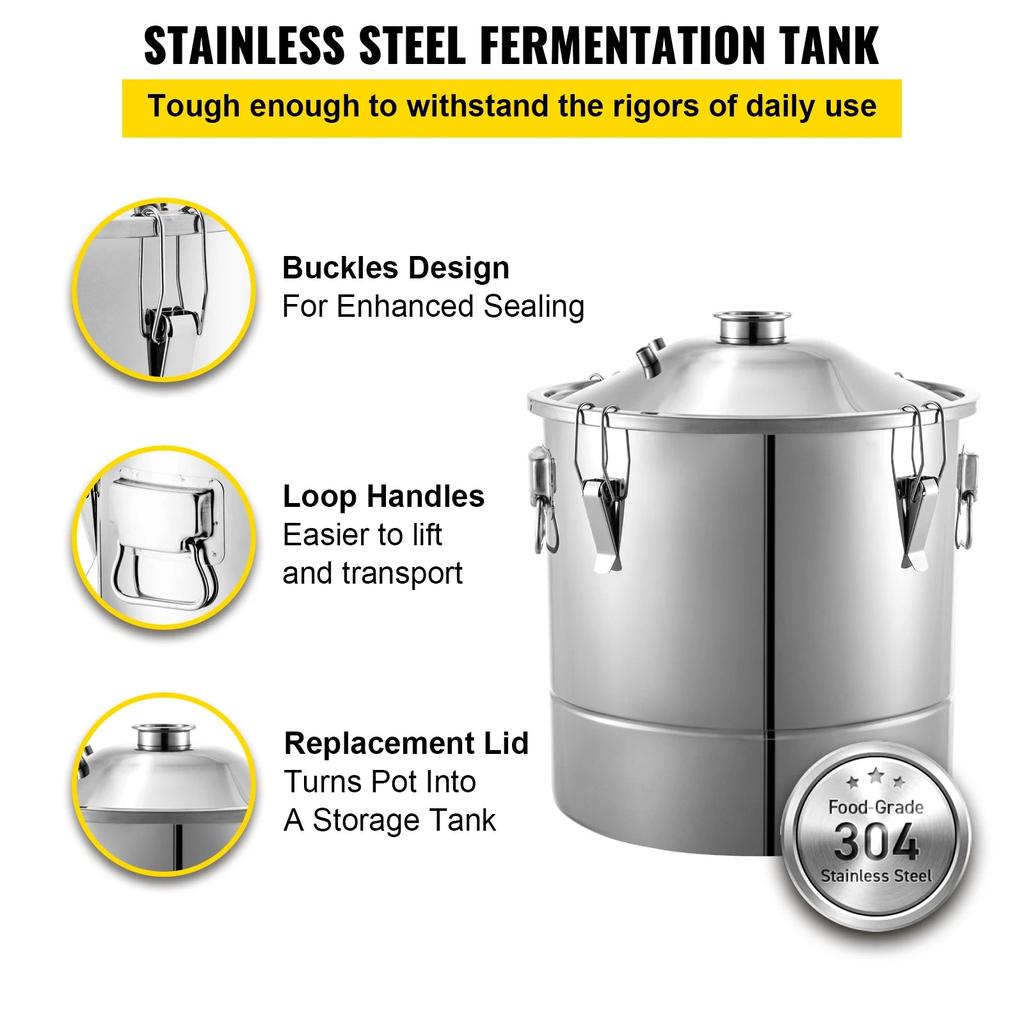 20-70L Stainless Steel Alcohol Distiller Kit by HitMyNeed
