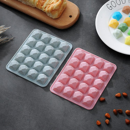20 Cavity Diamond Silicone Mold for Ice & Baking by HitMyNeed
