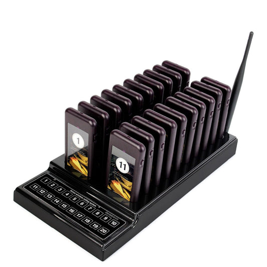 20-Channel Restaurant Wireless Paging System by HitMyNeed