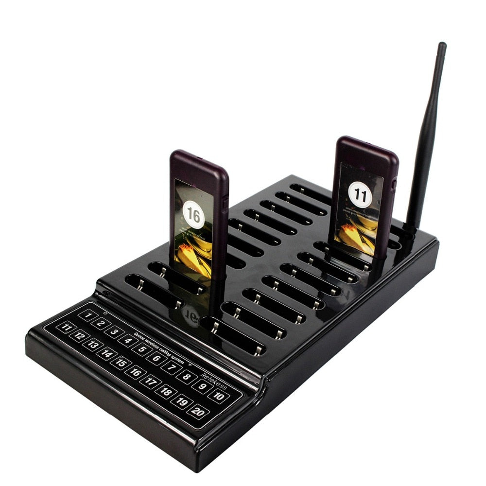 20-Channel Restaurant Wireless Paging System by HitMyNeed