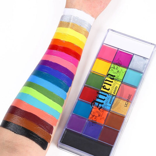 20-Color Face Paint Palette for Party Makeup by HitMyNeed