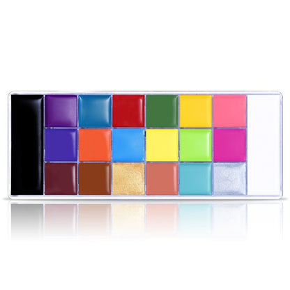 20-Color Face Paint Palette for Party Makeup by HitMyNeed