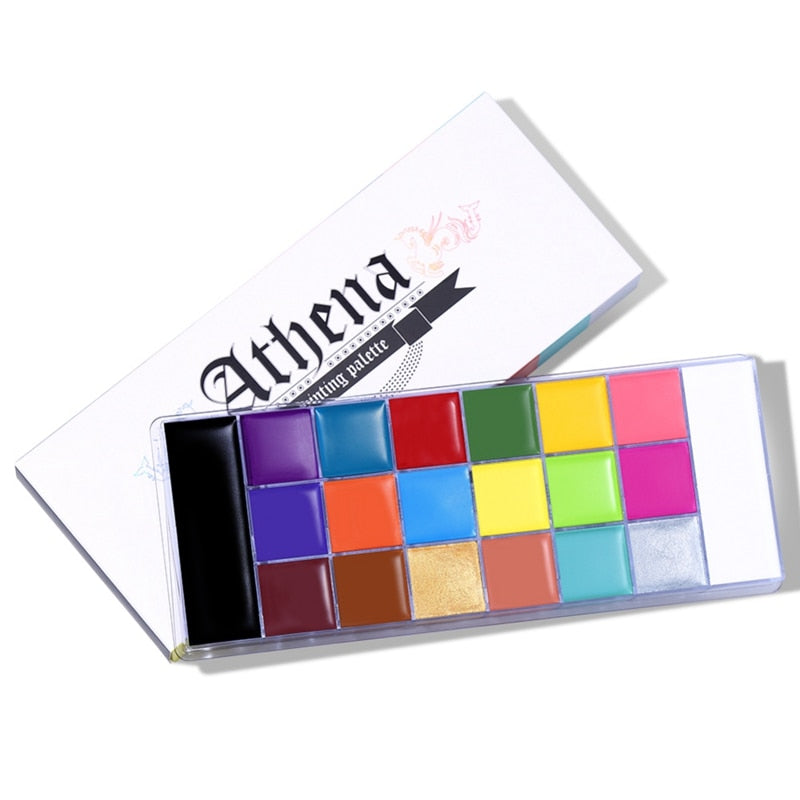 20-Color Face Paint Palette for Party Makeup by HitMyNeed