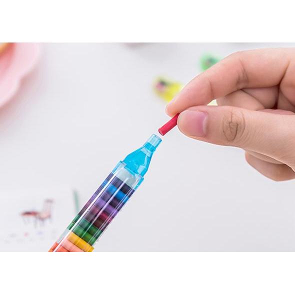 20-Color Oil Pastel Pen for Drawing & Coloring by HitMyNeed