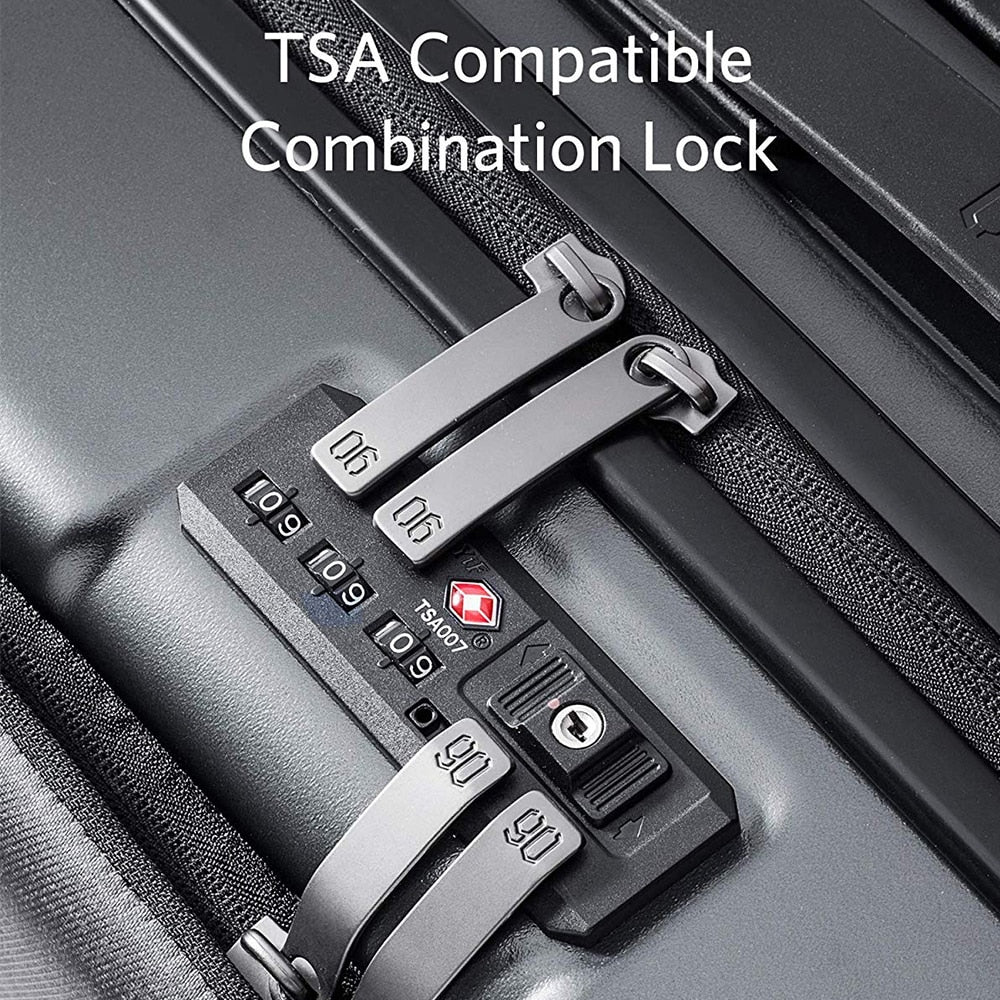 20" Hard Shell Carry-On Suitcase with TSA Lock by HitMyNeed