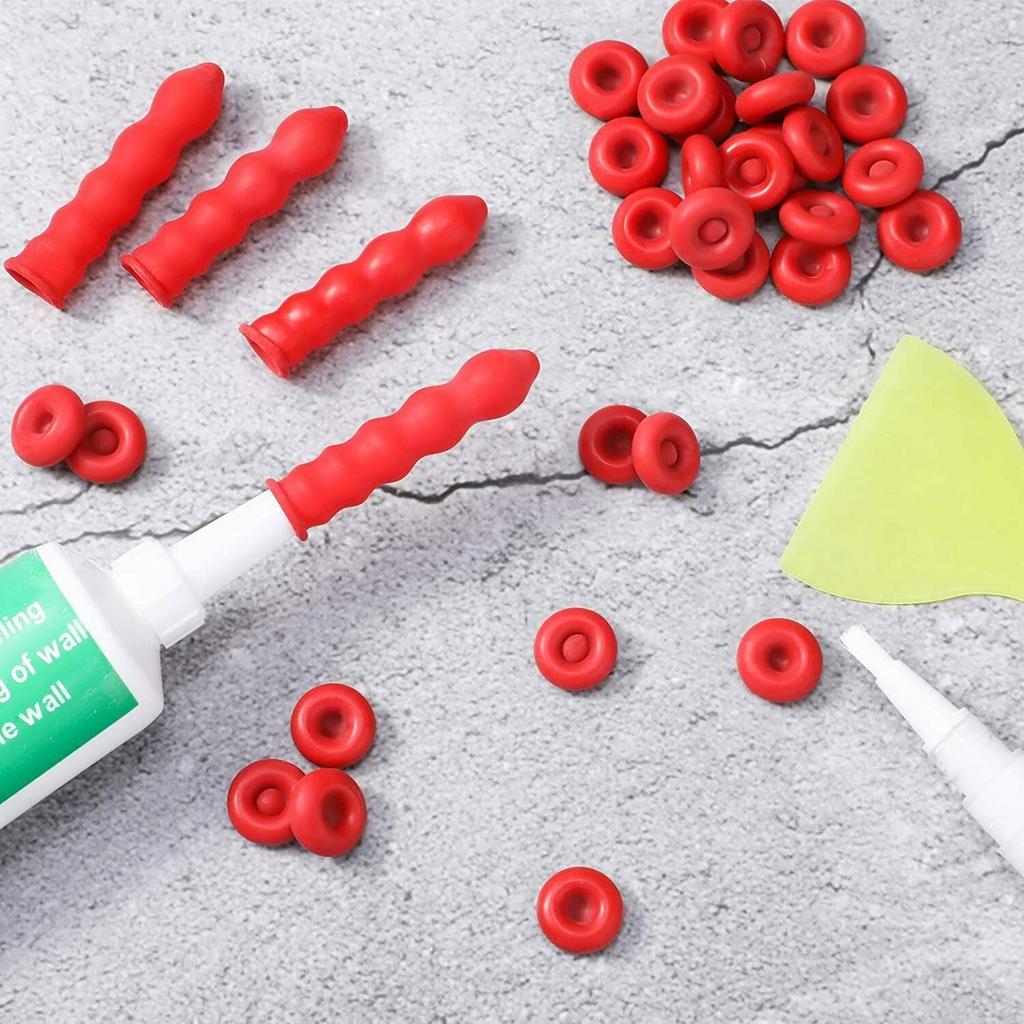 20-Pack Caulk & Glue Tip Sealing Caps, Leakproof Set by HitMyNeed