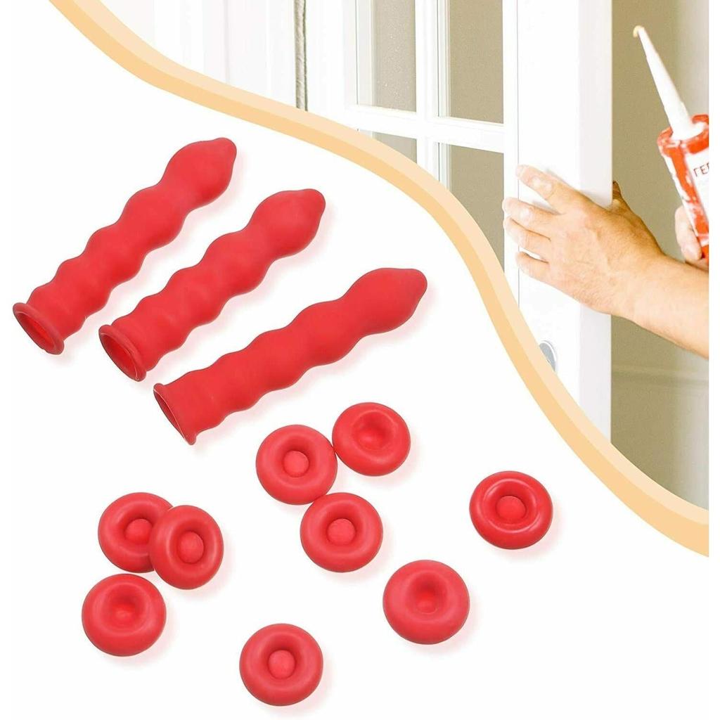 20-Pack Caulk & Glue Tip Sealing Caps, Leakproof Set by HitMyNeed