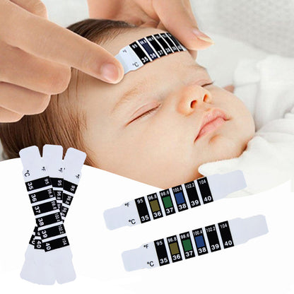 20-Pack Forehead Strip Thermometers for Fever Check by HitMyNeed