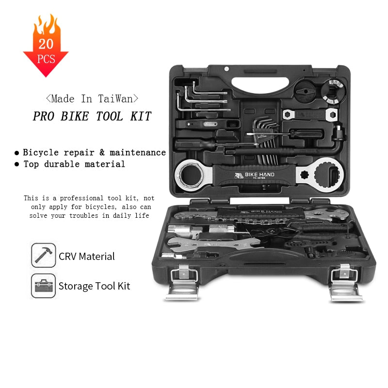 20-Piece Bicycle Repair and Maintenance Tool Kit by HitMyNeed