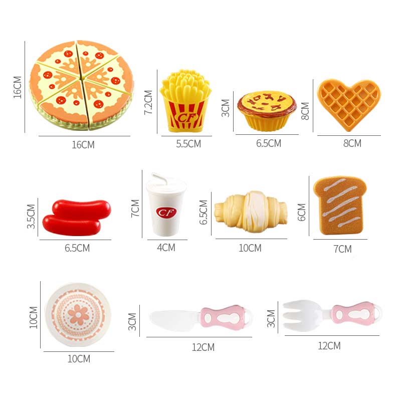 20-Piece Kids Toy Food Pretend Play Set by HitMyNeed