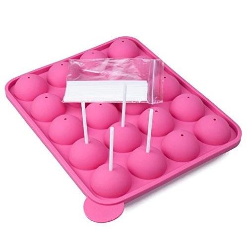 20-Piece Silicone Cake Pop Mold Set by HitMyNeed