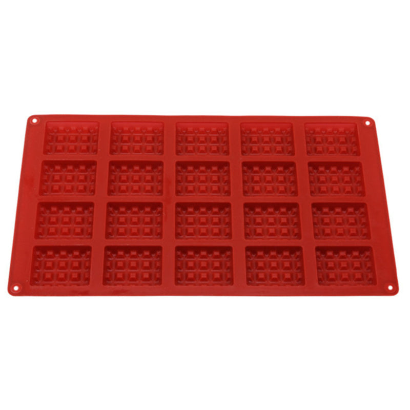 20-Slot Non-Stick Silicone Waffle Mold Tray by HitMyNeed