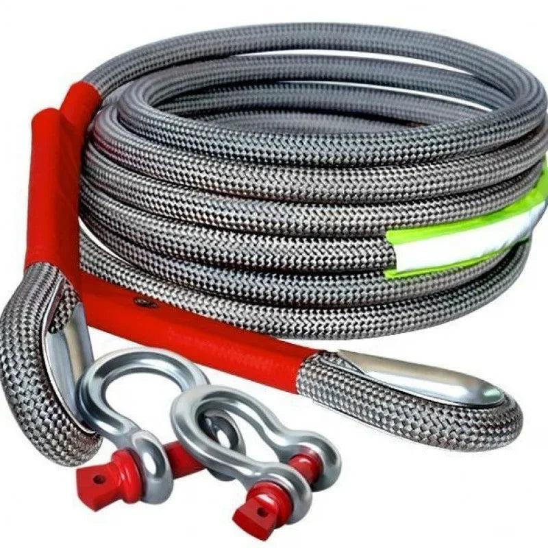 20 Ton Off-Road Car Towing Rope with Hooks, 5m by HitMyNeed