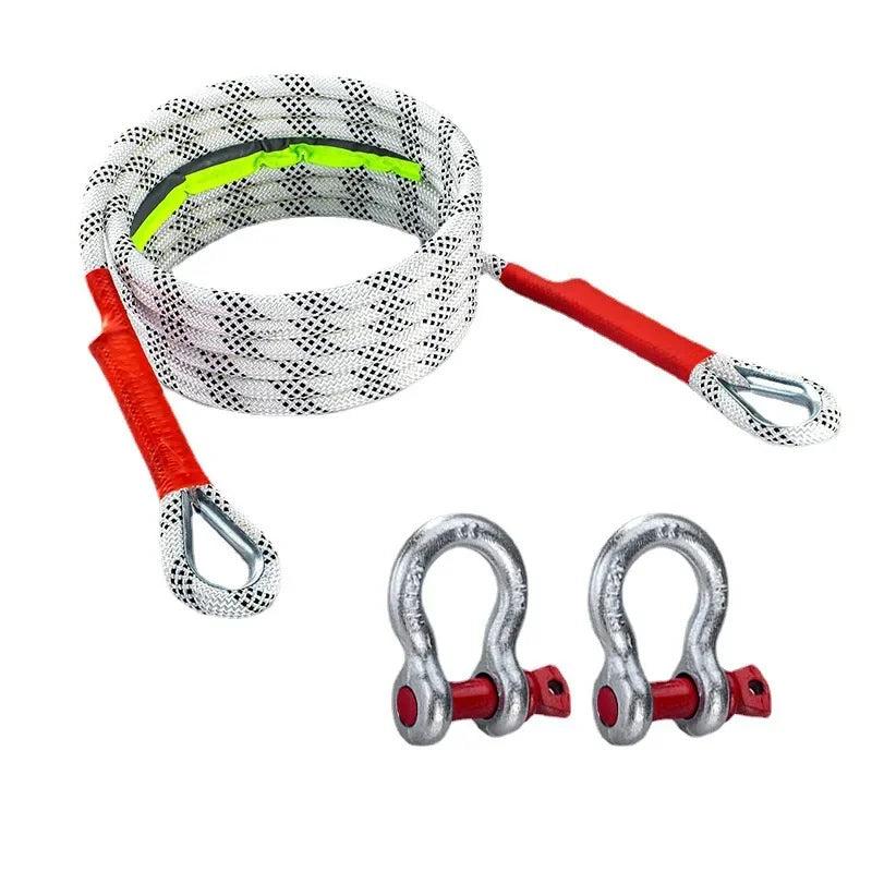 20 Ton Off-Road Car Towing Rope with Hooks, 5m by HitMyNeed