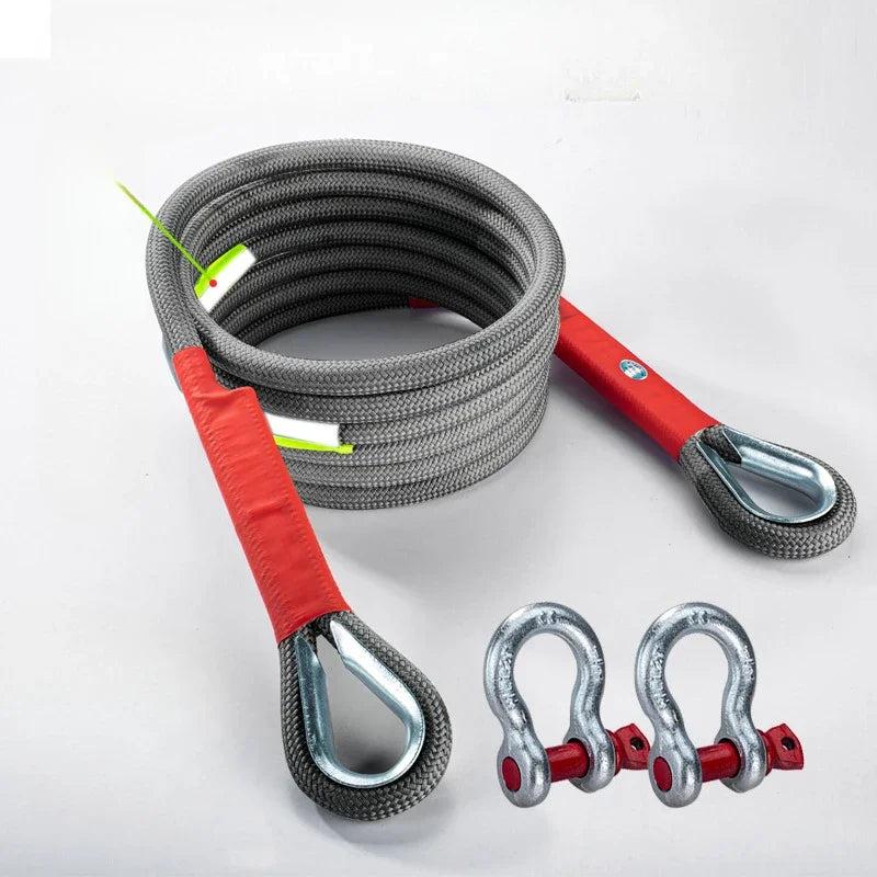 20 Ton Off-Road Car Towing Rope with Hooks, 5m by HitMyNeed