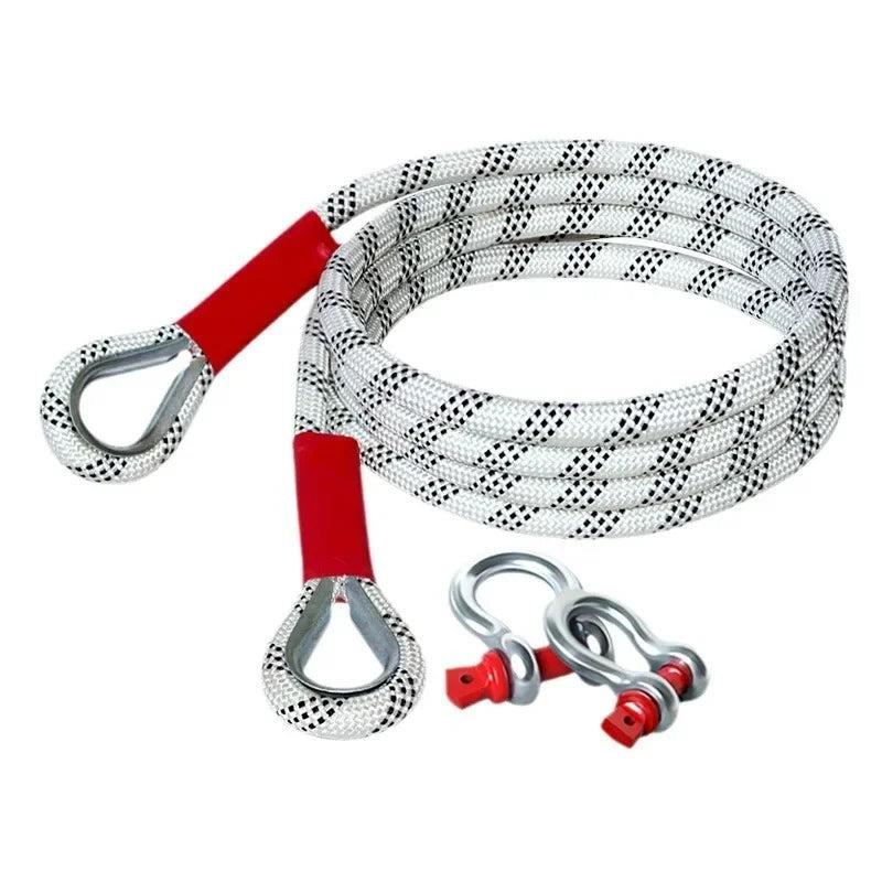 20 Ton Off-Road Car Towing Rope with Hooks, 5m by HitMyNeed