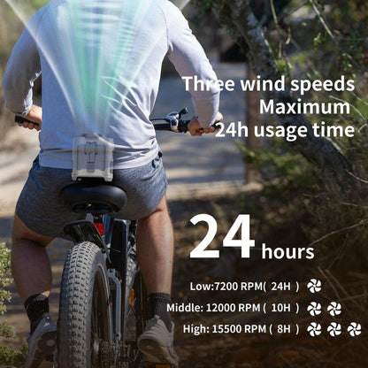 20000mAh Outdoor Waist & Neck Fan with Power Bank by HitMyNeed