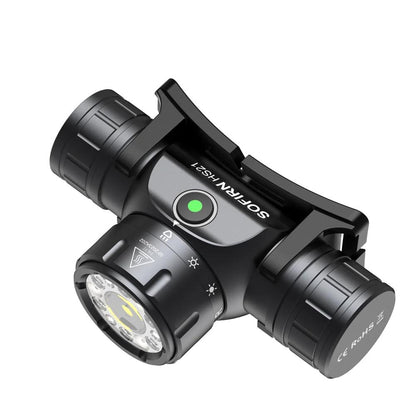 2000lm USB-C Rechargeable Headlamp with IR Sensor by HitMyNeed