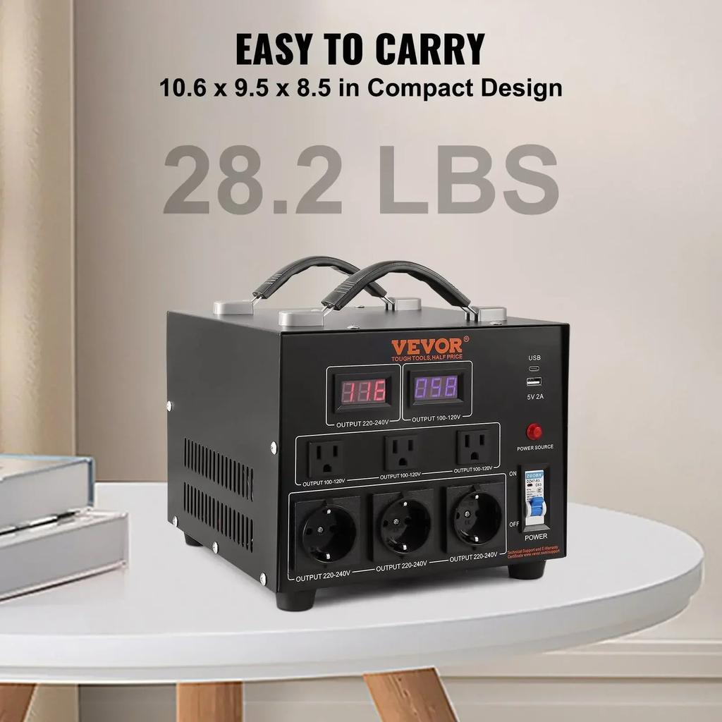 2000W-5000W Step Up Down Voltage Converter 110V/220V by HitMyNeed