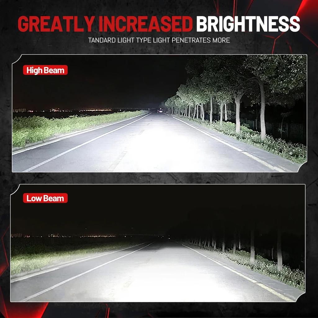 2000W CANBUS Car LED Headlight Bulbs 6000K 12-48V 9006-hb4 by HitMyNeed